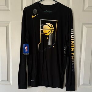 Nike Black Long Sleeve with Gold and White Graphic